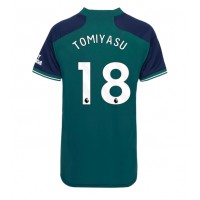 Camiseta Arsenal Takehiro Tomiyasu #18 Tercera Equipación Replica 2023-24 para mujer mangas cortas